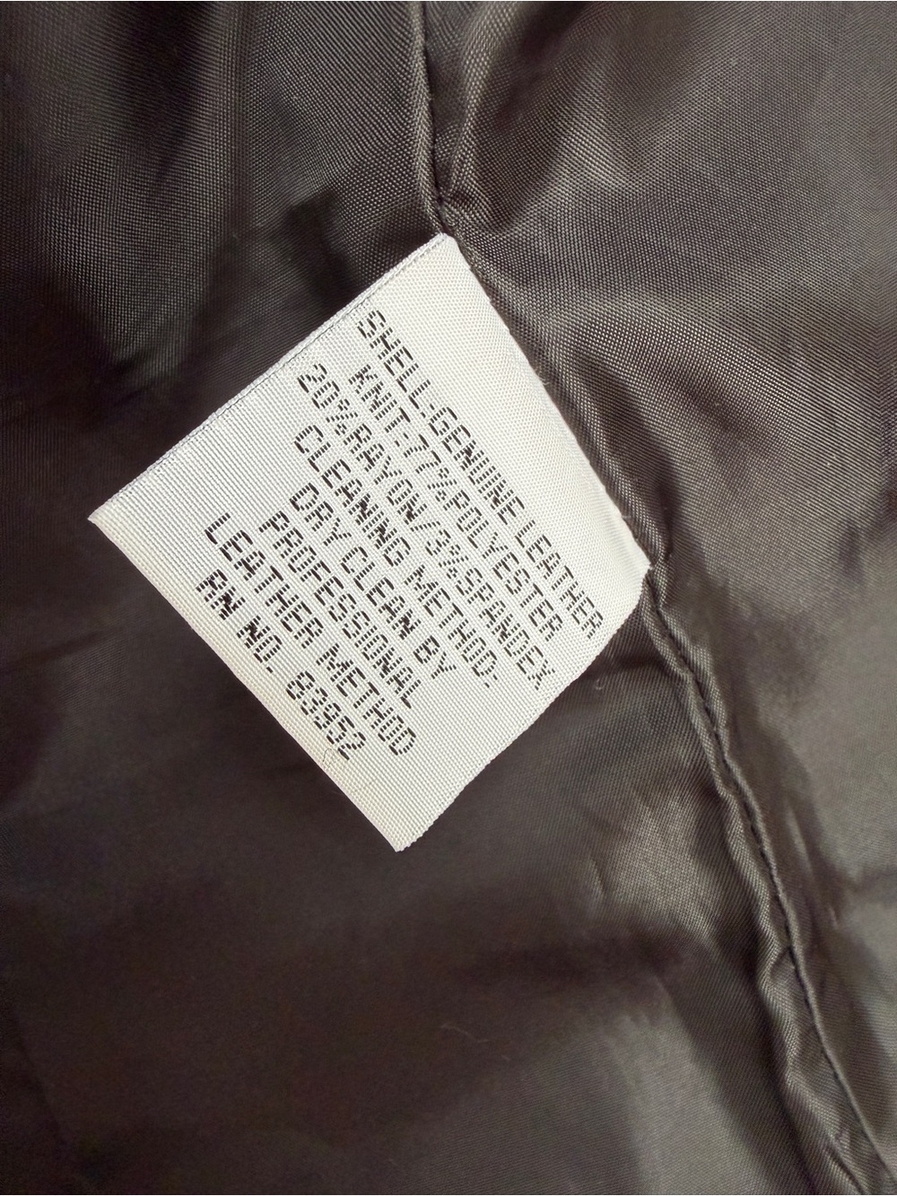 XS🖤 RED Saks Fifth Avenue Genuine Leather Shimmering Black Moto Jacket - Picture 13 of 13